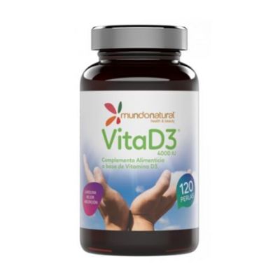Vitamina-D3 4000UI 120 Perle Mundonatural