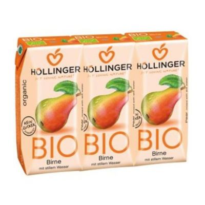Zumo de Pera Bio 3x200ml Hollinger