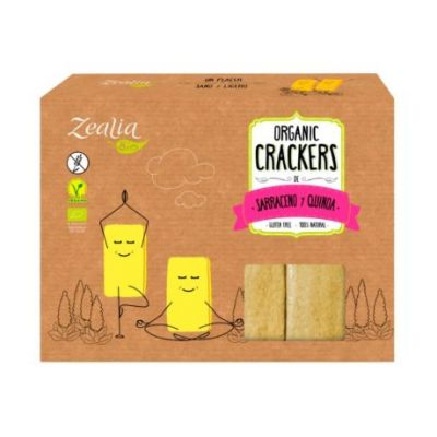 Bio Vegan Gluten-Free Buckwheat and Quinoa Crackers 120g Zealia