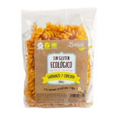 Fusilli Pois Chiches et Curcuma Sans Gluten Bio Vegan 250g Zealia