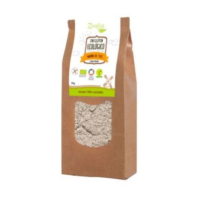 Farina Integrale Di Teff Senza Glutine Eco Vegan 500g Zealia