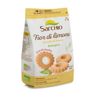 Organic Gluten-Free Lemon Cookies 200g Sarchio