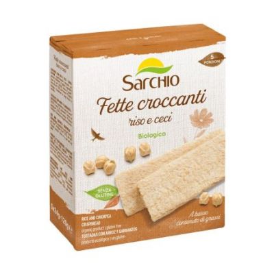 Tostadas Arroz Garbanzos SinGluten 120g Sarchio