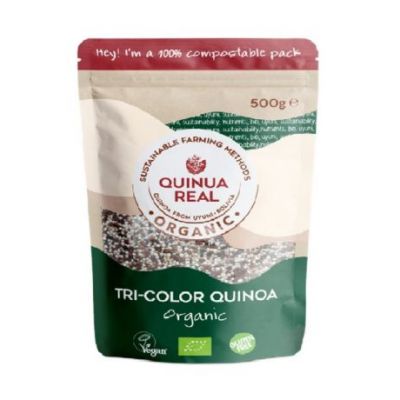 Quinoa en Grano Tres Colores SinGluten Bio Vegan 500g Quinua Real