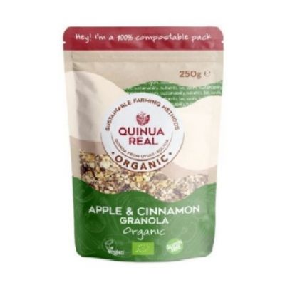 Vera Granola di Quinoa con Mela e Cannella Senza Glutine Bio Vegan 360g Vera Quinoa