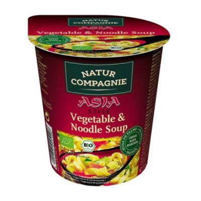 Instant Asia Bio-Pasta- und Gemüsesuppe im Glas 55 g Natur Compagnie