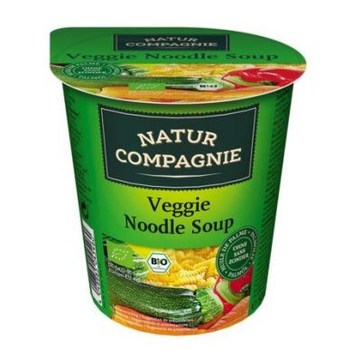 Instant Asia Noodles Soup Glass with Organic Vegan Vegetables 50g Natur Compagnie