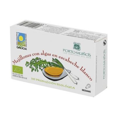 Cozze con Alghe in Sottaceto Bianco Eco 120g Porto Muiños