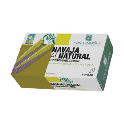 Navajas Al Natural with Sea Spaghetti Eco 90g Porto Muiños
