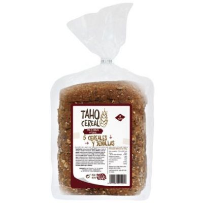 Pan Integral 5 Cereales y Semillas Vegan 400g Taho Cereal