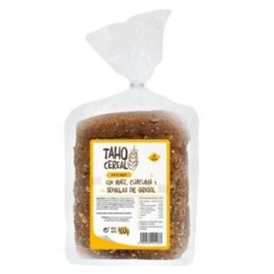 Pan de Molde con Maiz, Curcuma y Semillas de Girasol Vegan 400g Taho Cereal