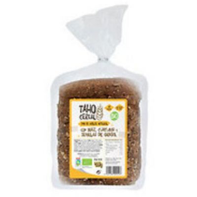 Pan Molde Integral Maiz Curcuma Pimienta Bio Vegan 400g Taho Cereal