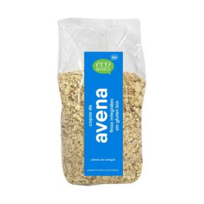 Copos Avena Finos SinGluten Bio 500g Eco Basics