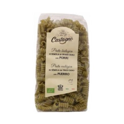 Organic Wheat Leek Semolina Pasta 500g Castagno