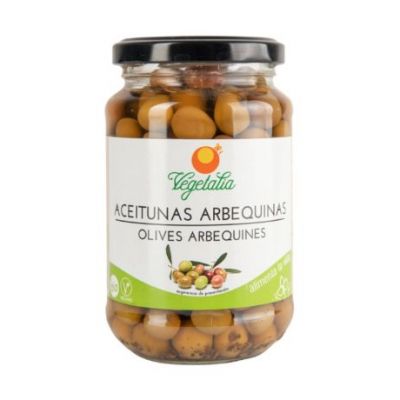 Organic Arbequina Olives 220g Vegetalia