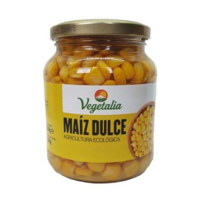 Organic Sweet Corn Glass Jar 350g Vegetalia