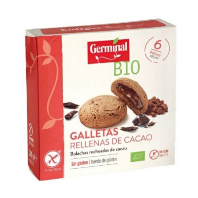 Galletas Rellenas de Cacao SinGluten Bio 200g Germinal