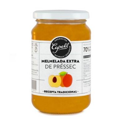 Mermelada de Melocoton con Fructosa 400g Capell