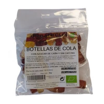 Golosinas Botellas de Cola SinGluten 80g Organicus