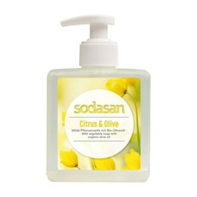 Citrus and Olive Hand Soap with Vegan dispenser 300ml Sodasan