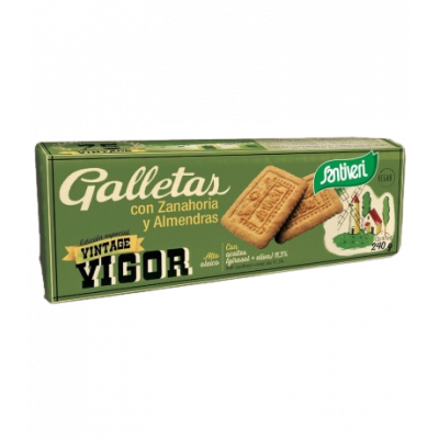 Biscotti Vegani Carote e Mandorle 240g Santiveri
