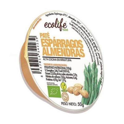 Patè Vegetale Vegano Di Asparagi E Mandorle 50g Ecolife Food