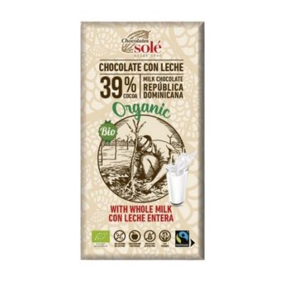 Chocolate con Leche SinGluten Bio 100g Chocolates Sole