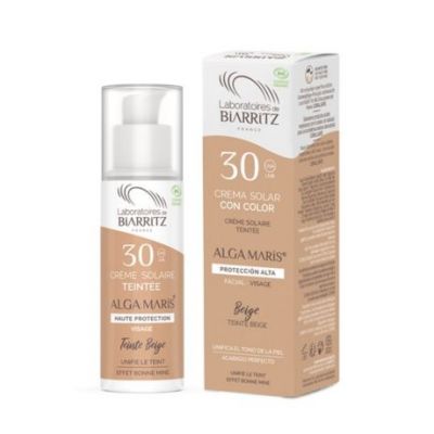 Crema Solare Viso Beige SPF30 Bio 50ml Biarritz