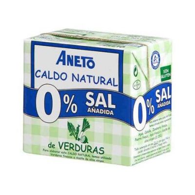 Natural Vegetable Broth 0 Salt 500ml Aneto Farmacia