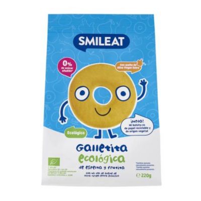 Biscuits d'Épeautre pour Enfants à la Pomme Eco 220g Smileat