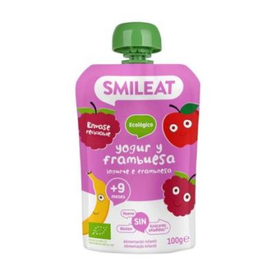 Drinkable Yogurt and Raspberry 9M Eco 100g Smileat