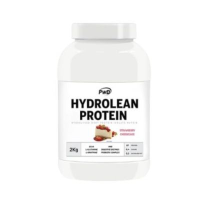 Hydrolean Protein Proteine ​​mit Erdbeergeschmack, glutenfrei, 2 kg PWD