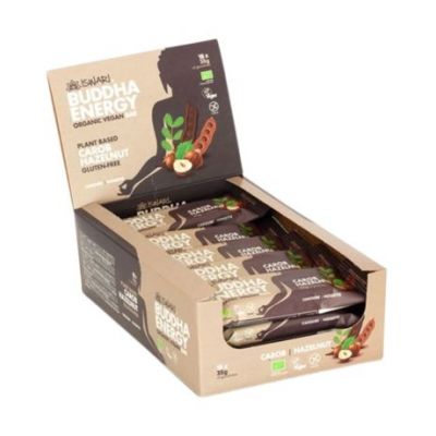 Barrita Buddha Energy Algarroba Avellana SinGluten Bio Vegan 15uds Iswari
