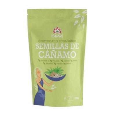Semillas de Cañamo sin Cascara Bio Vegan SinGluten 250g Iswari