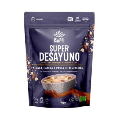 Super Breakfast Maca Cannella Pasta Di Mandorle Eco 360g Iswari