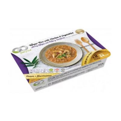 Riso Konjac Pollo Verdure Senza Glutine 250g The Konjac Shop