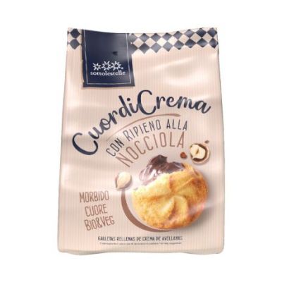Galletas Rellenas Crema Avellana  Bio 200g Sottolestelle