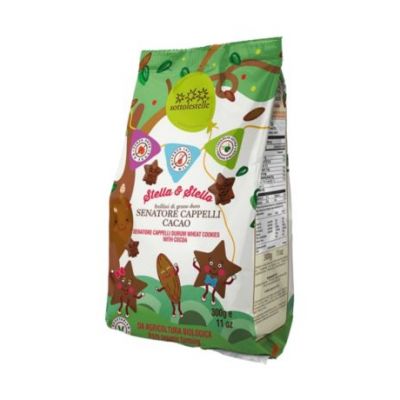 Organic Cocoa Star Cookies 300g Sottolestelle