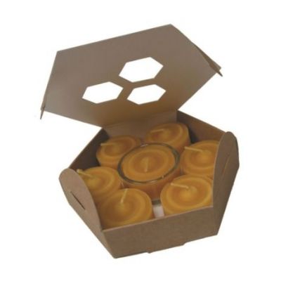 Bougies en cire avec support 7 unités Ecodis