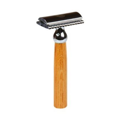 Maquinilla de Afeitar con Mango de Roble 1ud Ecodis