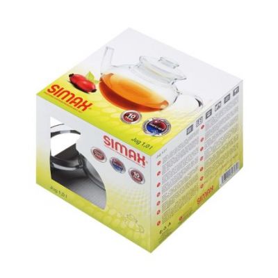 Théière en verre 1L 1 unité Ecodis