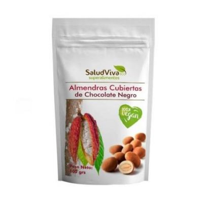 Almendras Cubiertas de Chocolate Negro Eco 100g Salud Viva
