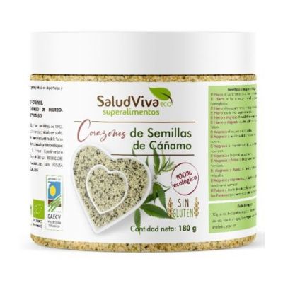 Corazones de Semilla de Cañamo Eco 180g Salud Viva