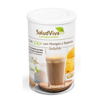 Cafe Soluble Keto Con Hongos Especias Eco 150gr Salud Viva