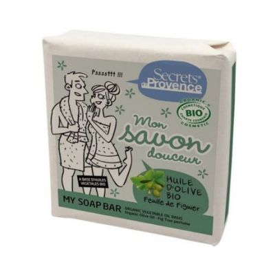 Pastilla Jabon Aceite de Oliva Fig Tree Bio 100g Secrets de Provence