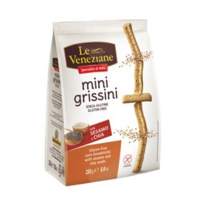 Mini Grissini Sesamo Chia SinGluten 250g Le Veneziane
