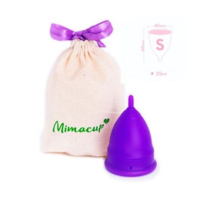 Copa Menstrual Violeta Opaca Talla S 40x60mm 1ud Mimacup