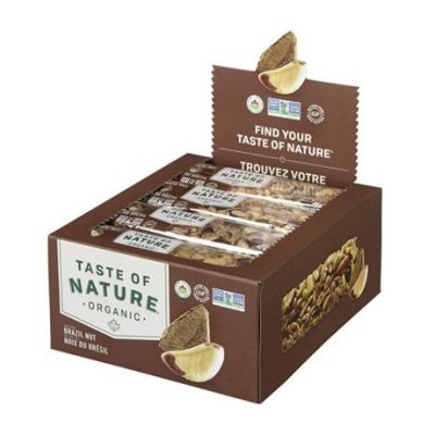 Barre aux noix du Brésil avec graines et raisins secs sans gluten végétalien 16 unités Taste Of Nature