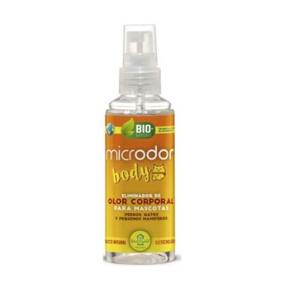 Microdor Eliminateur d'Odeurs Corporelles pour Animaux Bio 75 ml Bactémie
