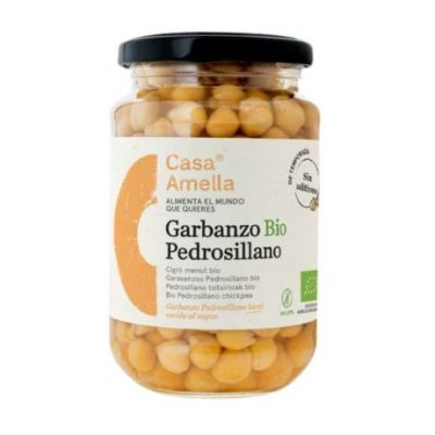 Organic Cooked Pedrosillano Chickpea 330g Casa Amella